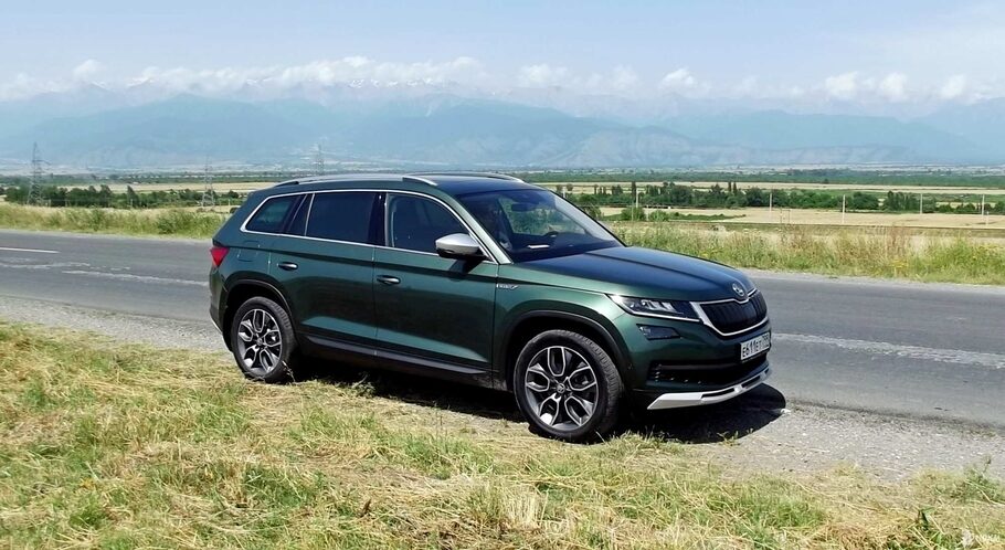 Тест драйв Skoda Kodiaq Scout  разведка дизелем