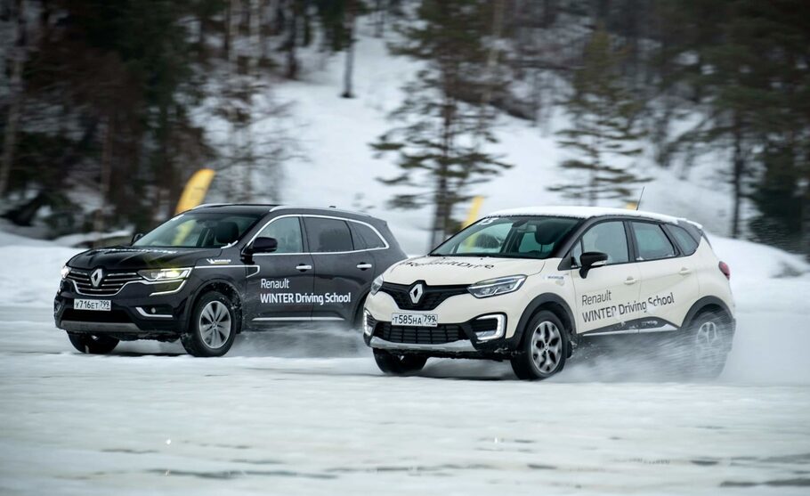 Режем ладожский лед  когтями  полноприводных Renault