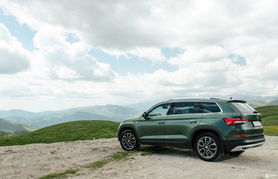 Тест драйв Skoda Kodiaq Scout  разведка дизелем