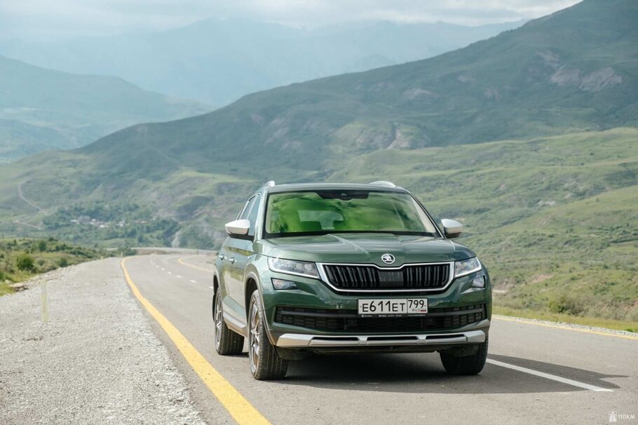 Тест драйв Skoda Kodiaq Scout  разведка дизелем