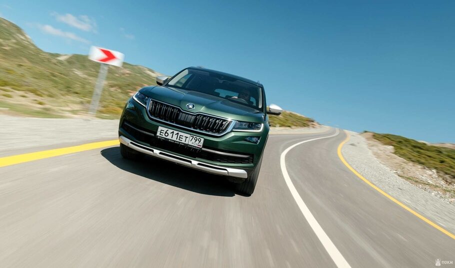 Тест драйв Skoda Kodiaq Scout  разведка дизелем