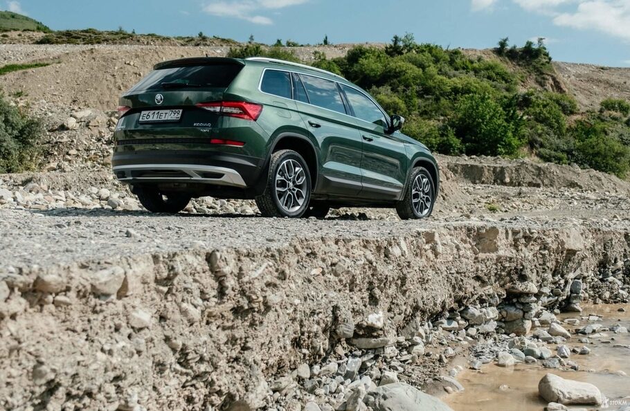 Тест драйв Skoda Kodiaq Scout  разведка дизелем