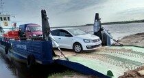 Тест драйв прокатного Volkswagen Polo  грозовой фон