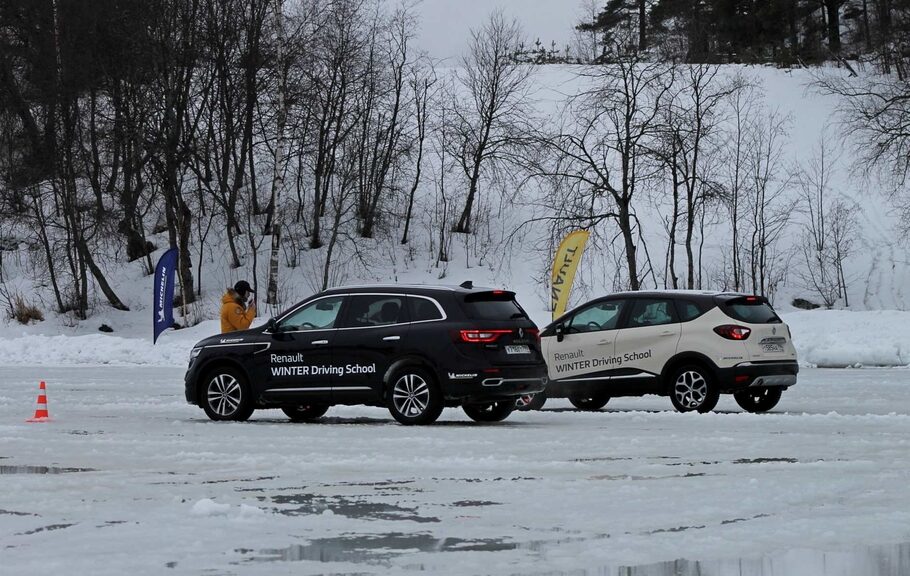 Режем ладожский лед  когтями  полноприводных Renault