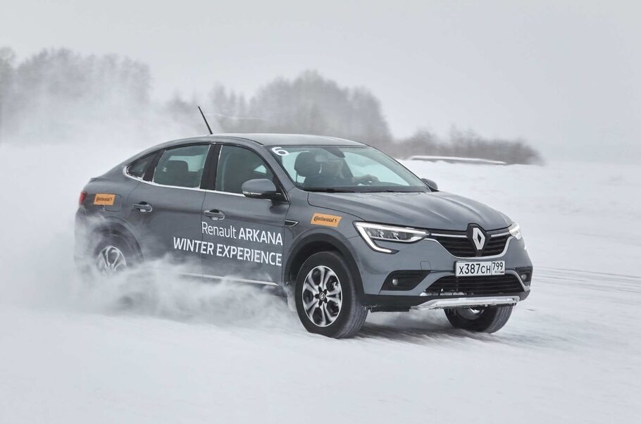 Зимний тест драйв Renault Arkana  коньки подпевают  звеня