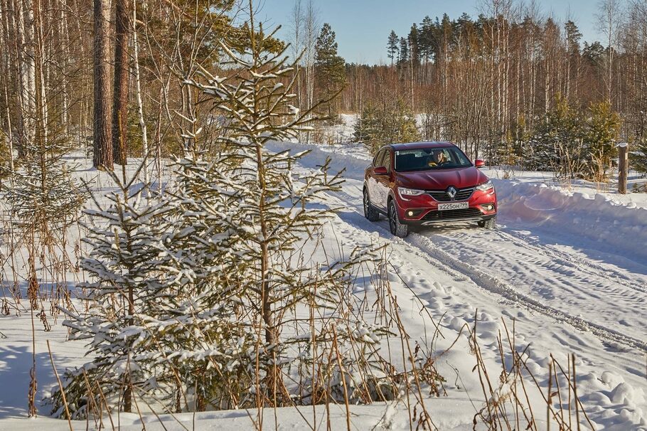 Зимний тест драйв Renault Arkana  коньки подпевают  звеня