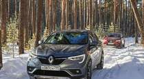 Зимний тест драйв Renault Arkana  коньки подпевают  звеня