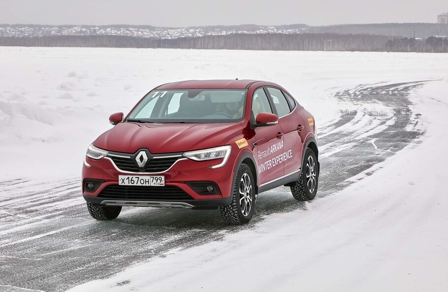 Зимний тест драйв Renault Arkana  коньки подпевают  звеня