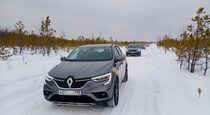 Зимний тест драйв Renault Arkana  коньки подпевают  звеня