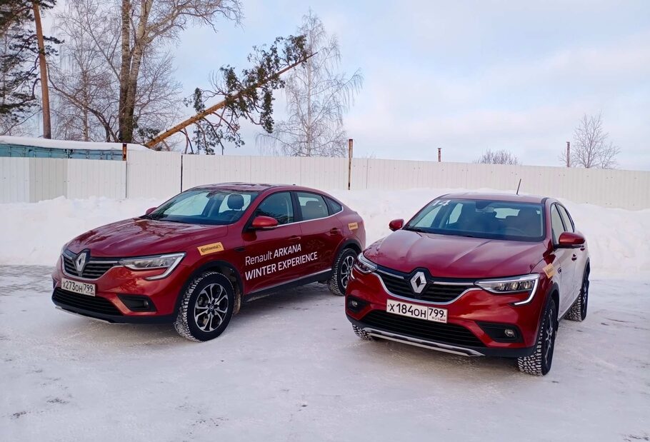 Зимний тест драйв Renault Arkana  коньки подпевают  звеня