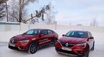 Зимний тест драйв Renault Arkana  коньки подпевают  звеня