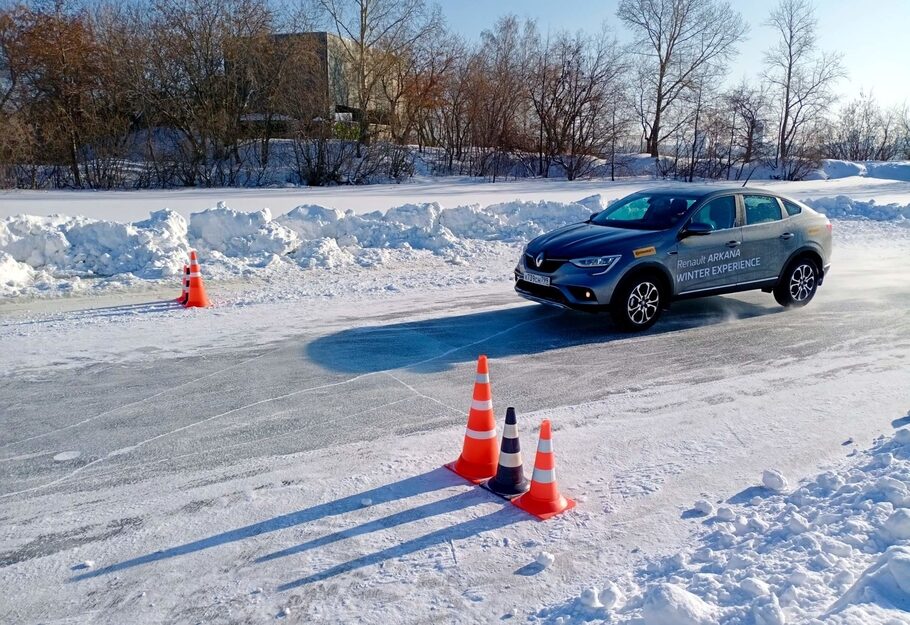 Зимний тест драйв Renault Arkana  коньки подпевают  звеня