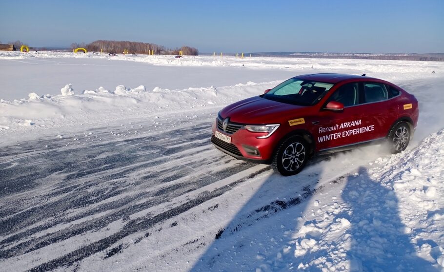 Зимний тест драйв Renault Arkana  коньки подпевают  звеня